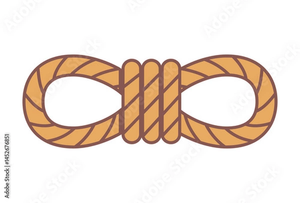 Fototapeta rope icon isolated sign symbol vector illustration - high quality black style vector icons