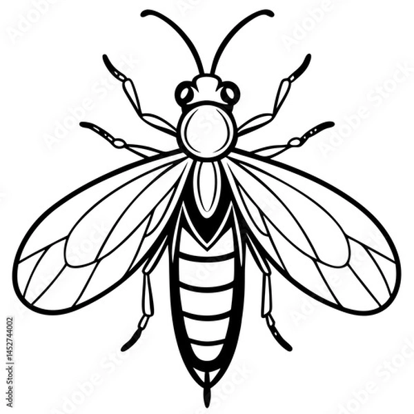 Obraz Elegant Firefly Line Art Design
