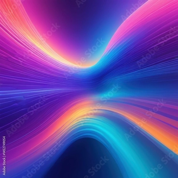 Fototapeta Abstract AI-generated colorful pattern design illustration