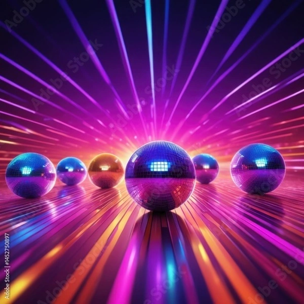 Fototapeta Abstract AI-generated colorful pattern design illustration