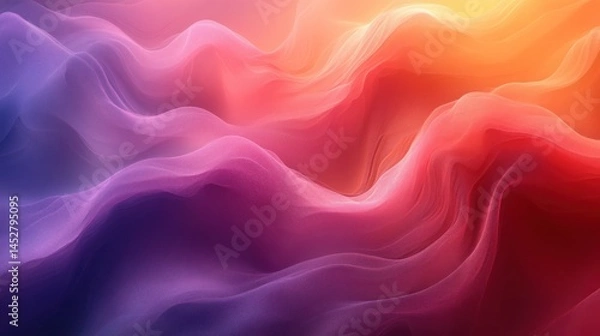 Fototapeta Abstract wavy colorful gradient background