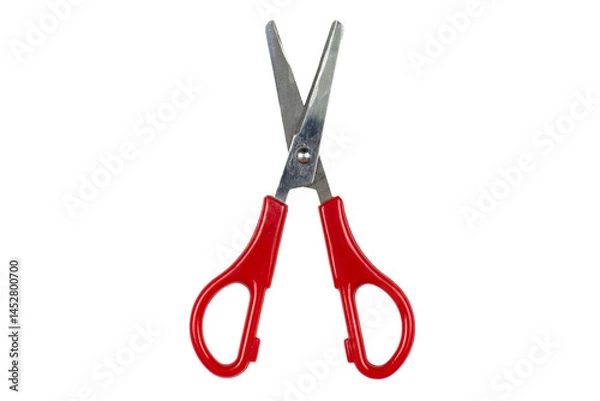 Fototapeta Scissors close-up isolated on white background, back to school