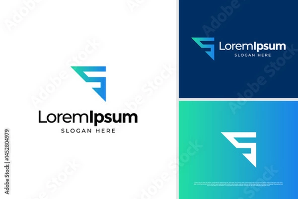 Fototapeta Letter S sport logo design concept. Initial S athletic logo vector template