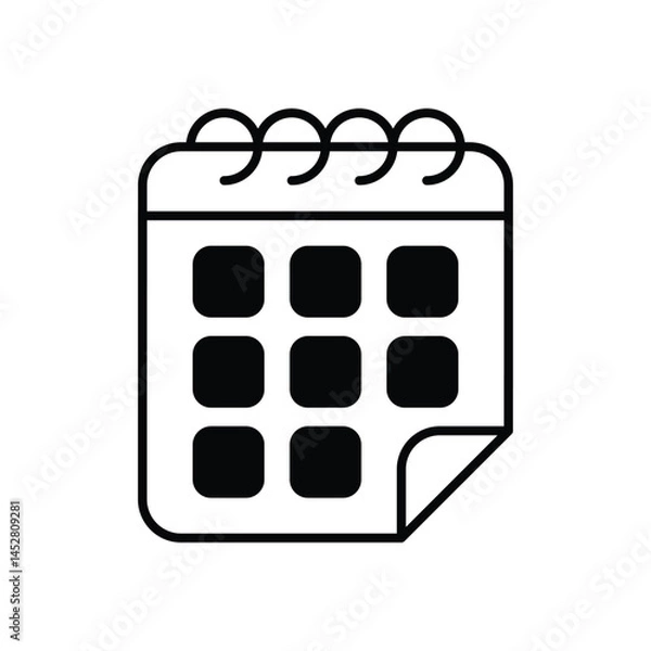 Fototapeta Calander Vector icon