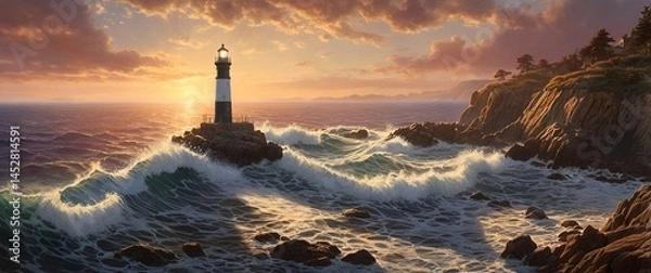 Fototapeta A breathtaking ultrawide landscape panorama