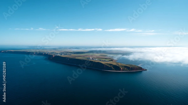 Fototapeta Bird's-eye view of the island