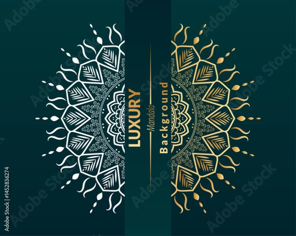 Obraz Luxury Mandala Background Vector Design. Unique aesthetic concept.