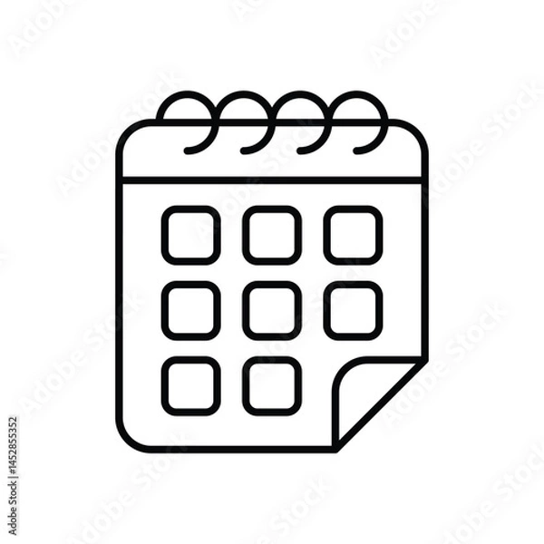 Obraz Calander Vector icon