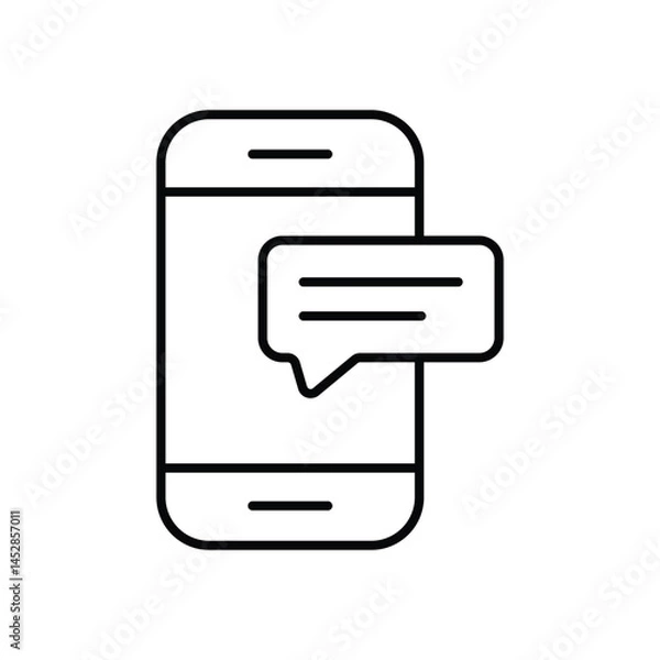 Fototapeta Sms Vector icon