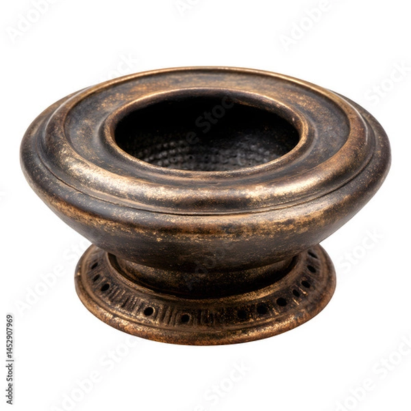 Obraz Antique Bronze Decorative Bowl Home Decor Ornamental Pot Vintage Style