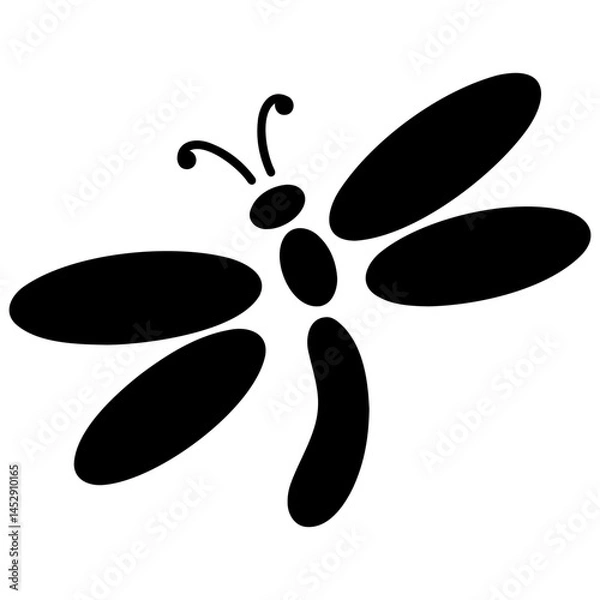 Obraz Dragonfly Isolated On White