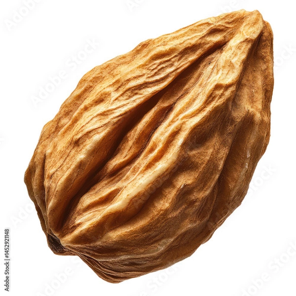 Fototapeta Detailed Close Up Of Falling Almond  isolated on a transparent background