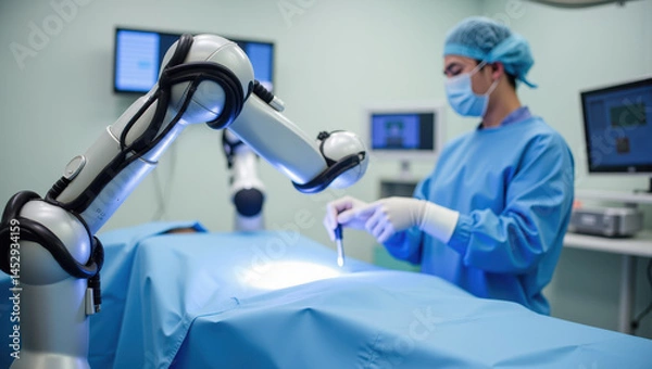 Obraz Robotic Surgery System in Modern Operating Room