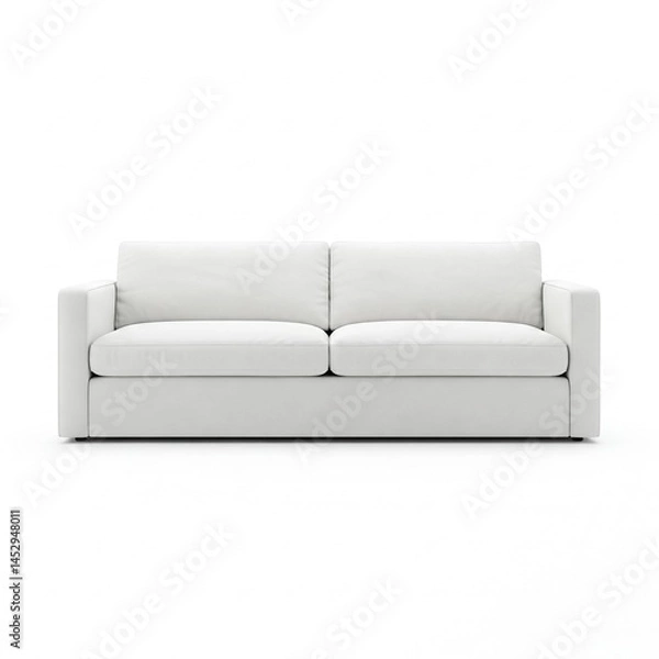 Fototapeta white sofa isolated on white background
