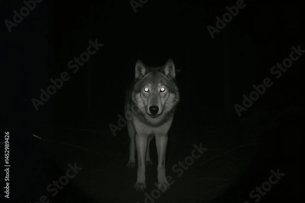 Obraz wolf in the night