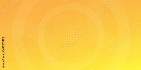 Fototapeta abstract yellow background with circular shapes and halftone composition. modern eps 10