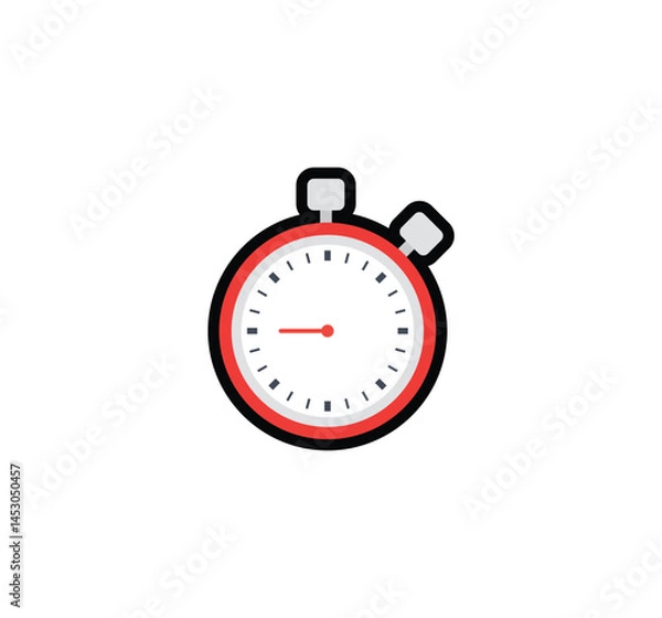 Obraz Stopwatch vector isolated icon. Stopwatch emoji