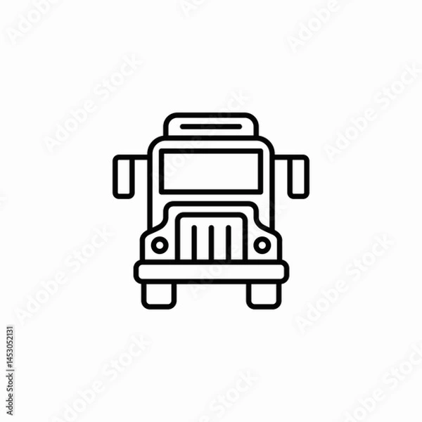 Fototapeta garbage truck icon sign vector