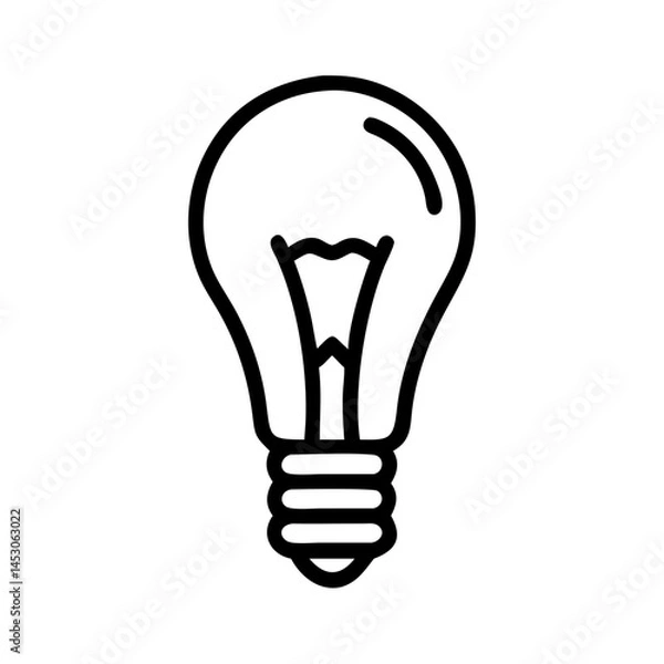 Obraz Icon of a Light Bulb