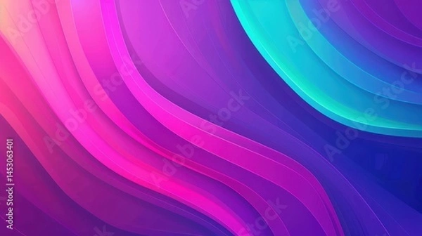 Obraz Modern abstract gradient banner featuring deep purplishblue hues, perfect for eyecatching designs and branding materials.