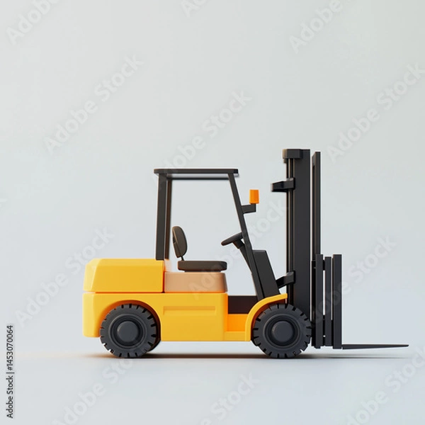 Fototapeta forklift loader with forklift