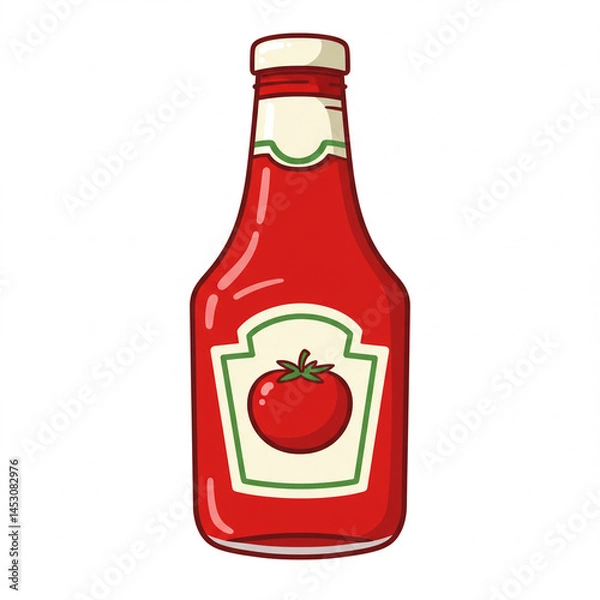 Obraz Ketchup illustration 