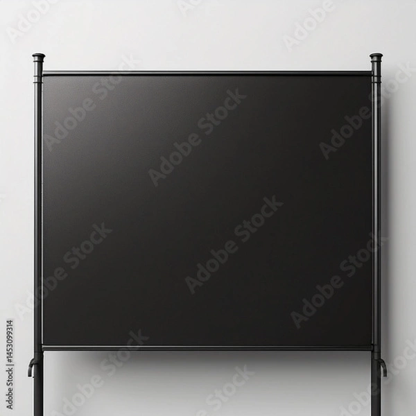 Fototapeta 3d render black billboard without banner