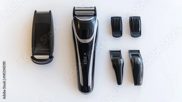 Fototapeta Multi-Functional Electric Razor and Trimmer Set