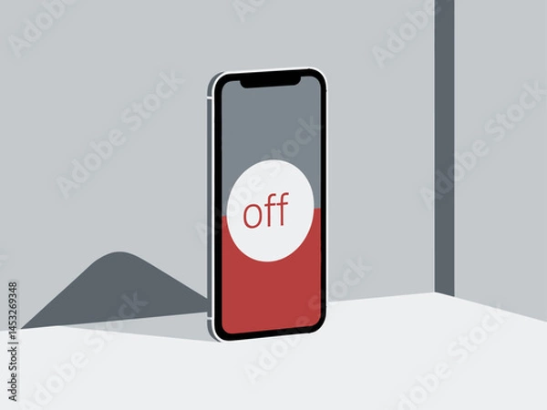 Fototapeta Power Down: A Digital Pause