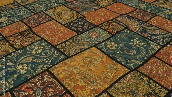 Obraz Patchwork Paisley Carpet