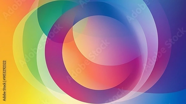 Fototapeta abstract circle geometric shape gradient background 
