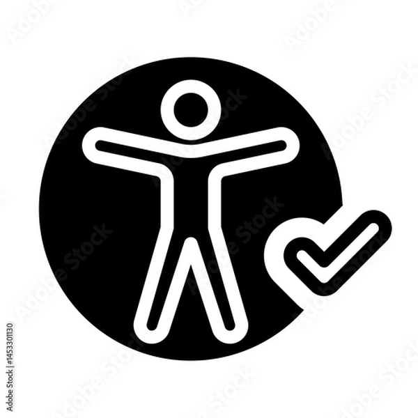 Fototapeta accessibility Solid icon
