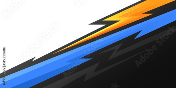Obraz Background with Edgy Geometric Shapes and Sharp Edge