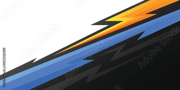 Fototapeta Background with Edgy Geometric Shapes and Sharp Edge