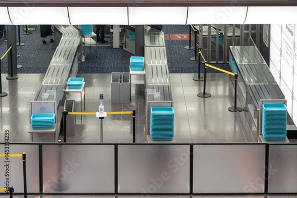 Obraz 空港の手荷物検査場の風景