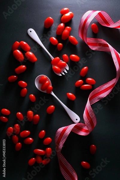 Obraz tomatoes on a table