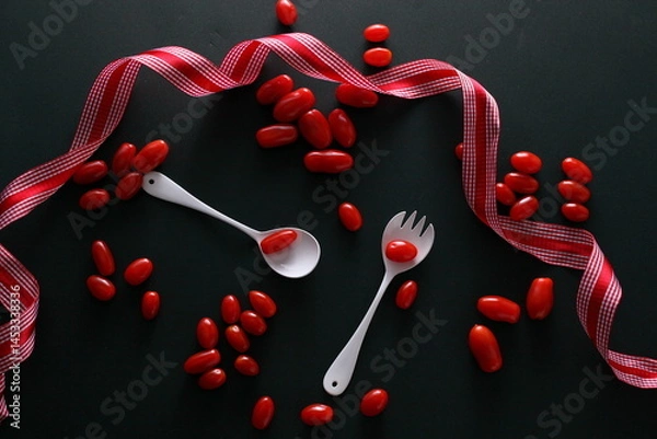 Obraz tomatoes on a table