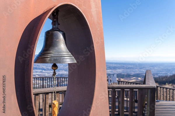 Obraz 伊香保温泉にある見聞山から望む、赤城山・谷川岳の壮大なパノラマ