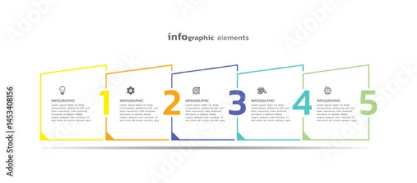 Fototapeta Background business infographic elements for the presentation