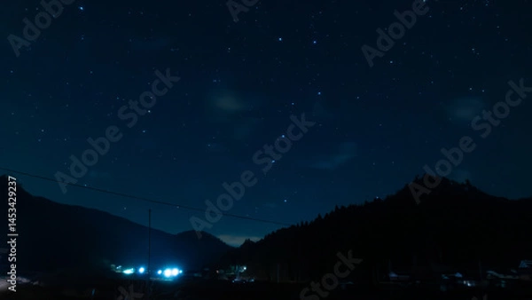 Fototapeta 天空に架かる北斗七星
