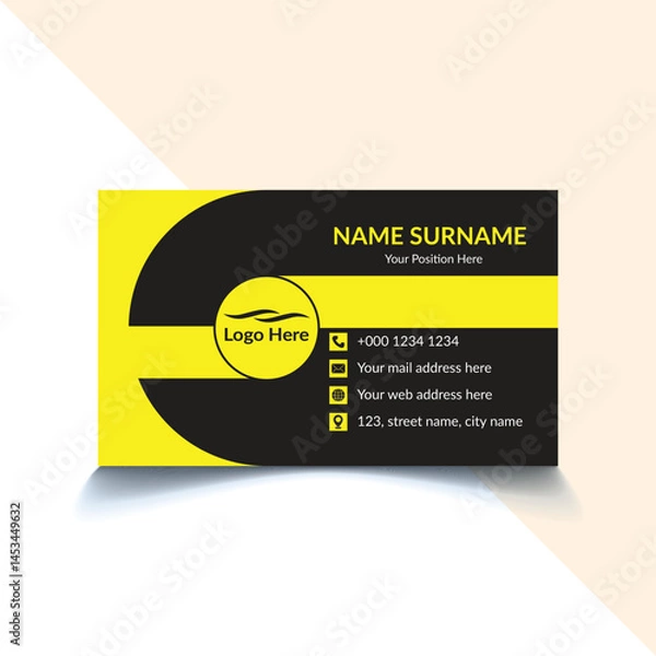 Obraz One side business card design