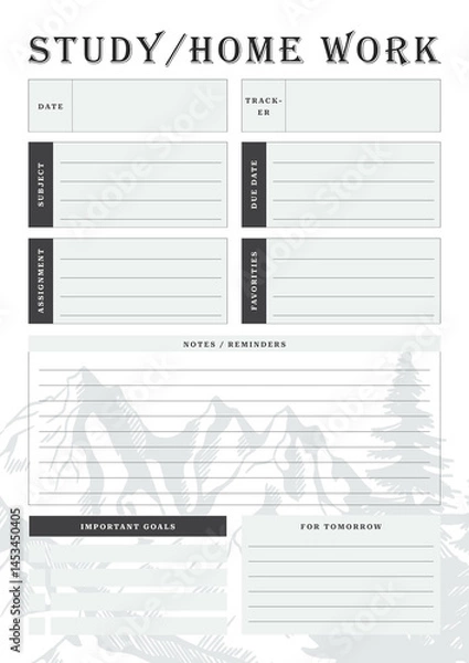 Obraz Study/Home Work