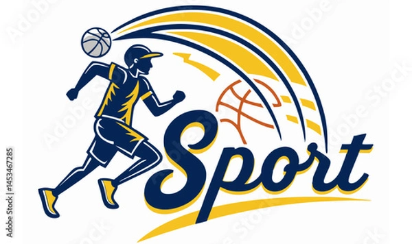 Fototapeta Sports complex logo with unique style 