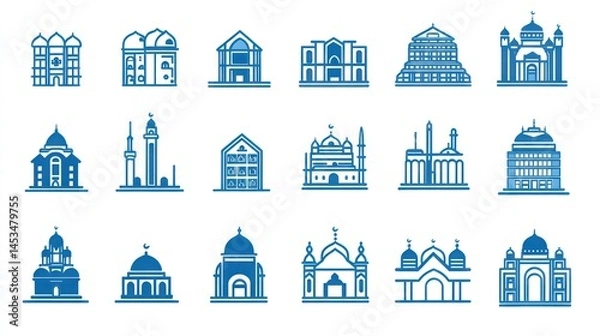 Fototapeta Islamic Architecture Illustrations