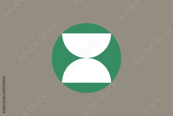 Fototapeta flag of Itsuki, a town located in Kumamoto Prefecture, Japan, Flag background. Vector illustration