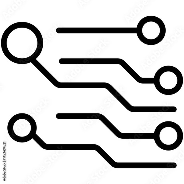 Obraz circuit line icon