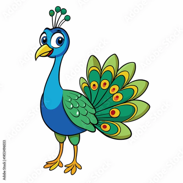 Obraz peacock with feathers