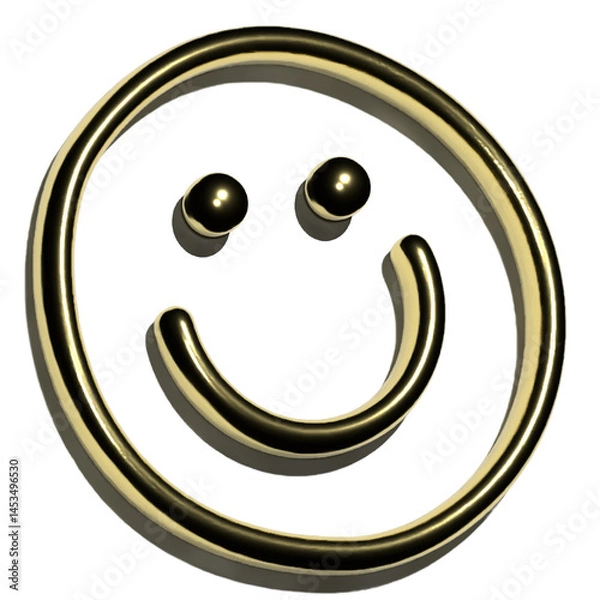 Obraz vector illustration of a smiling face
