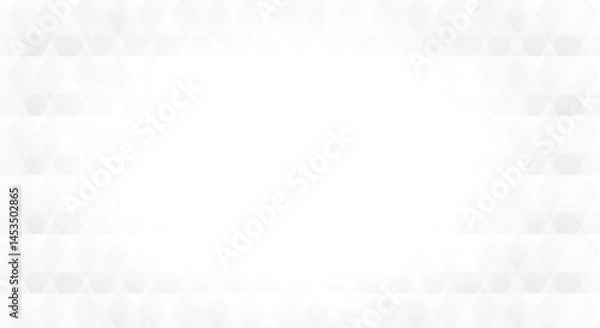 Fototapeta White and gray geometric pattern background 