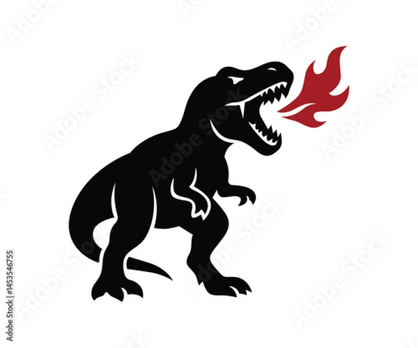 Fototapeta Angry Dinosaur Vector